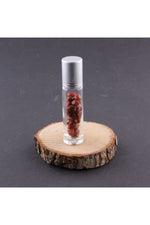 Sertifikalı Akik Taşı Doğal Taş Yüz Ve Cilt Esans Ve Yağ Şişesi - 10 Ml, 8 Cm Metal Kapak