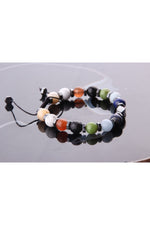 Unisex Öğrenci Bilekliği-shungite-akuamarin-obsidyen-havlit-lapis-yeşim-hakiki Yemen Akiği-sedef