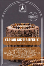 Sertifikalı Doğal Taş Bileklik - Kaplan Gözü
