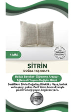 Sertifikalı Sitrin Doğaltaş Bileklik 4 Mm, B968