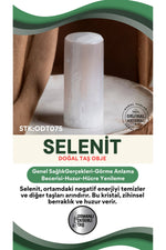 SERTİFİKALI Selenit Doğal Taş Obje ODT075