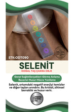 SERTİFİKALI Selenit Doğal Taş Çakra Obje ODT090