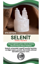 SERTİFİKALI Selenit Doğal Taş Obje ODT073