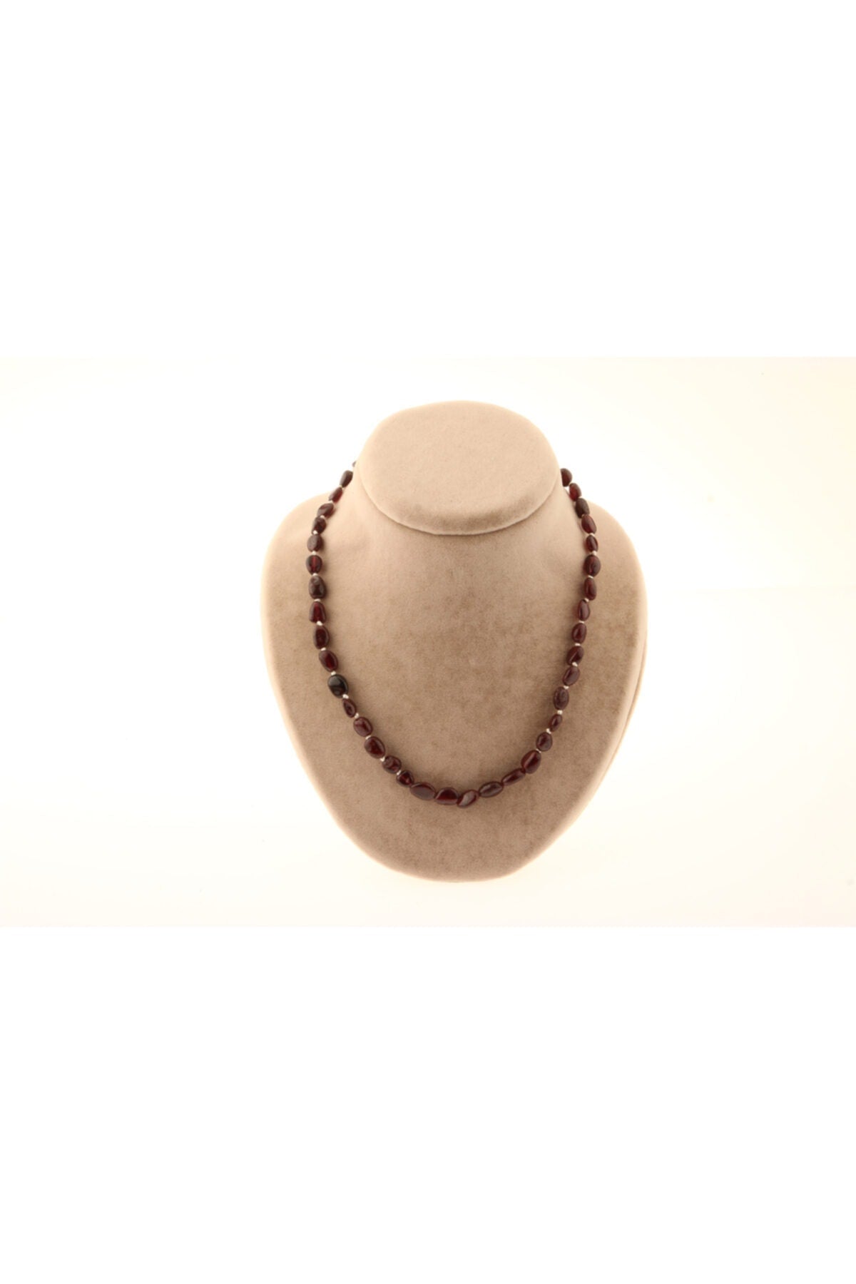 Sertifikalı Lal (GRANAT) Natural Kesim Doğal Taş Kolye