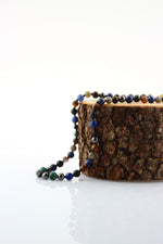 Erkek Öğrenci Kolye- Lapis, Sodalit, Kehribar, Labradorit, Kaplan Gözü, Krizokol, Akik, Obsidyen