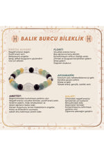 Sertifikalı Balık Burcu Bileklik B038