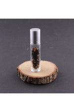 Sertifikalı Kaplan Gözü Taşı Doğal Taş Yüz Ve Cilt Esans Ve Yağ Şişesi - 10 Ml, 8 Cm Metal Kapak
