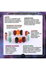 Sertifikalı Akrep Burcu Roleks Bileklik B067