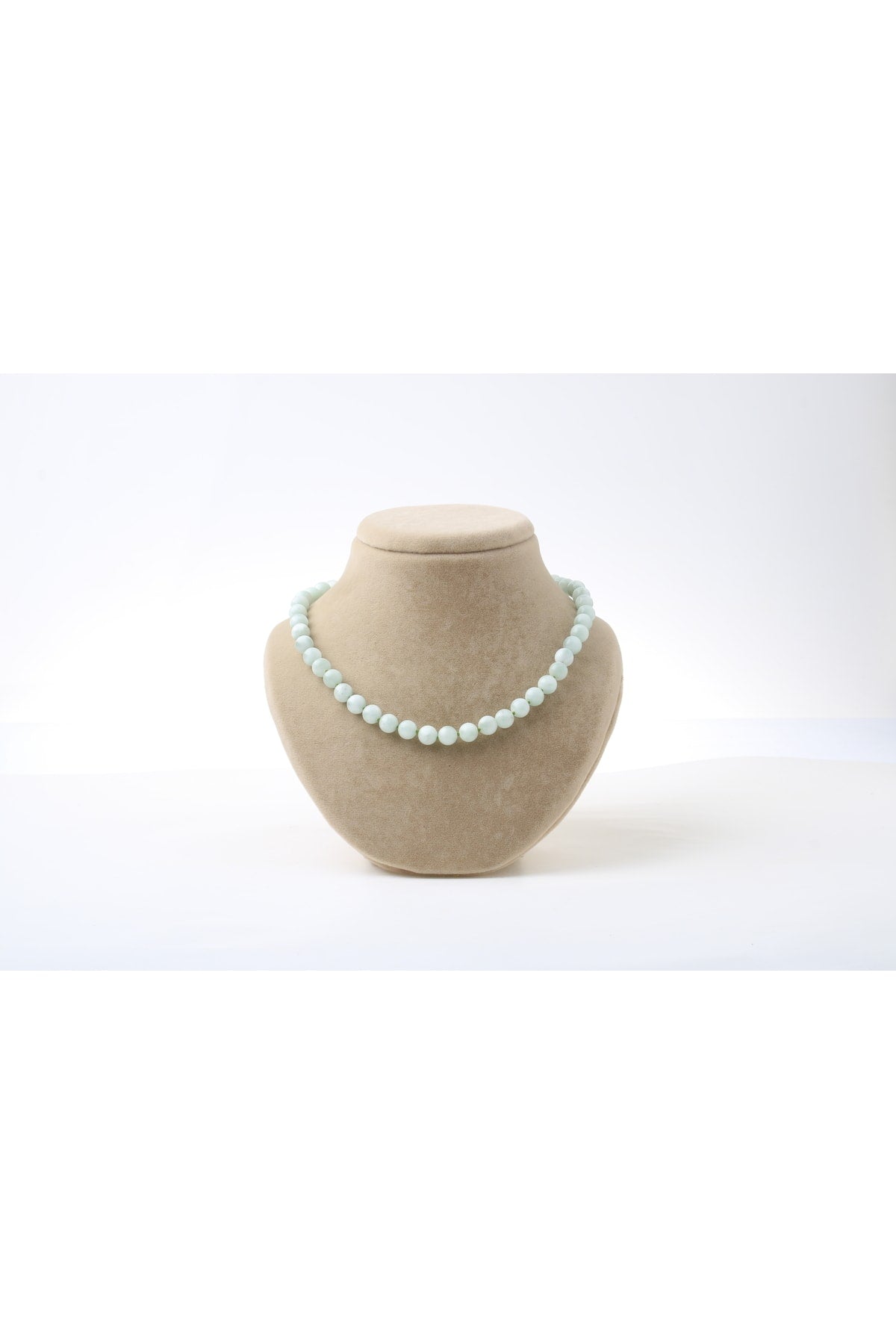 Sertifikalı Yeşil Larimar Doğaltaş Kolye 8 Mm, M552