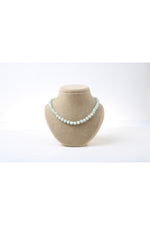 Sertifikalı Yeşil Larimar Doğaltaş Kolye 8 Mm, M552