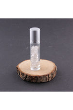 Sertifikalı Kristal Kuvars Doğal Taş Yüz Ve Cilt Esans Ve Yağ Şişesi - 10 Ml, 8 Cm Metal Kapak