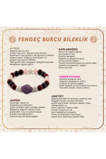 Sertifikalı Yengeç Burcu Bileklik B045
