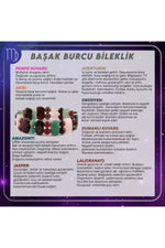 Sertifikalı Başak Burcu Doğal Taş Roleks Bileklik B004
