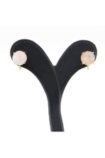 Sertifikalı Pembe Kuvars Doğal Taş Küpe - 10mm Oval