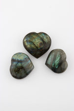 Sertifikalı Labradorit Kalp Doğal Taş Tımbıl
