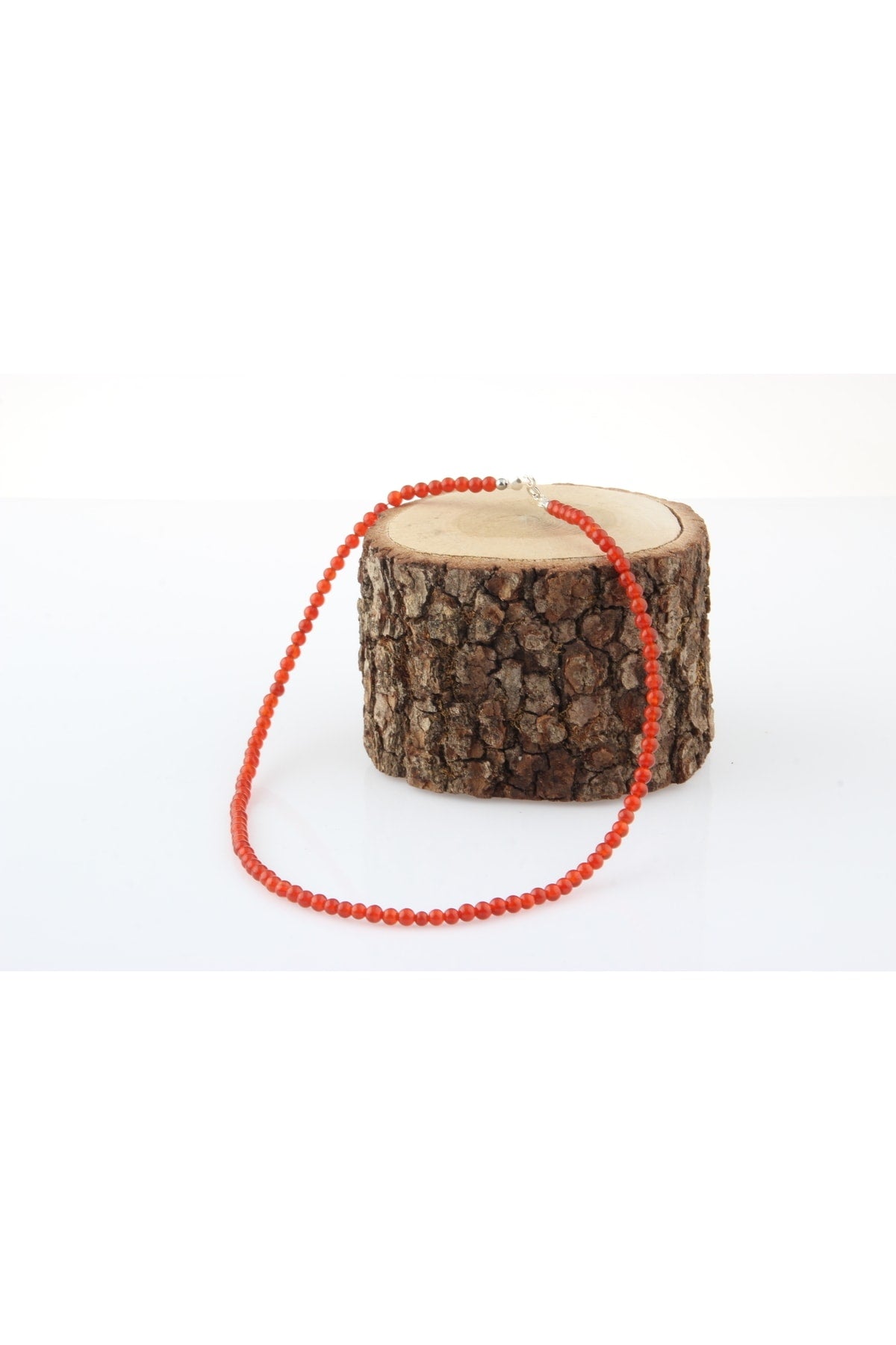 Sertifikalı Akik Doğaltaş Kolye 4 Mm, M420