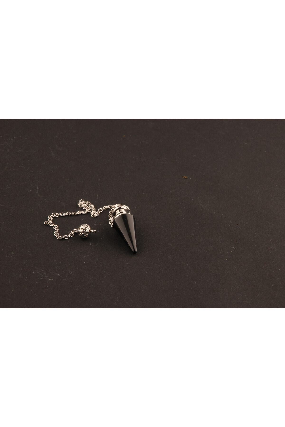 Sertifikalı Obsidyen Doğal Taş Pandül - S006