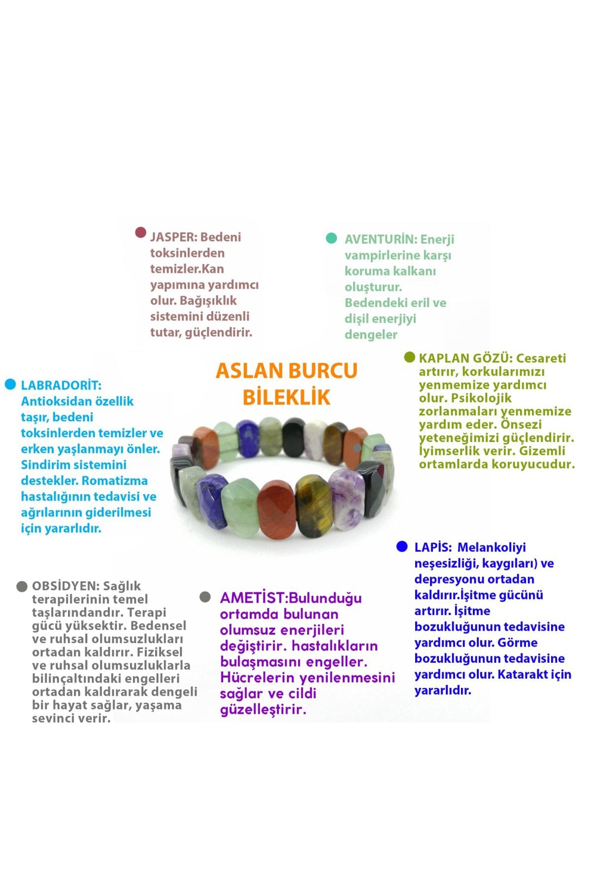 Sertifikalı Aslan Burcu Roleks Bileklik B068