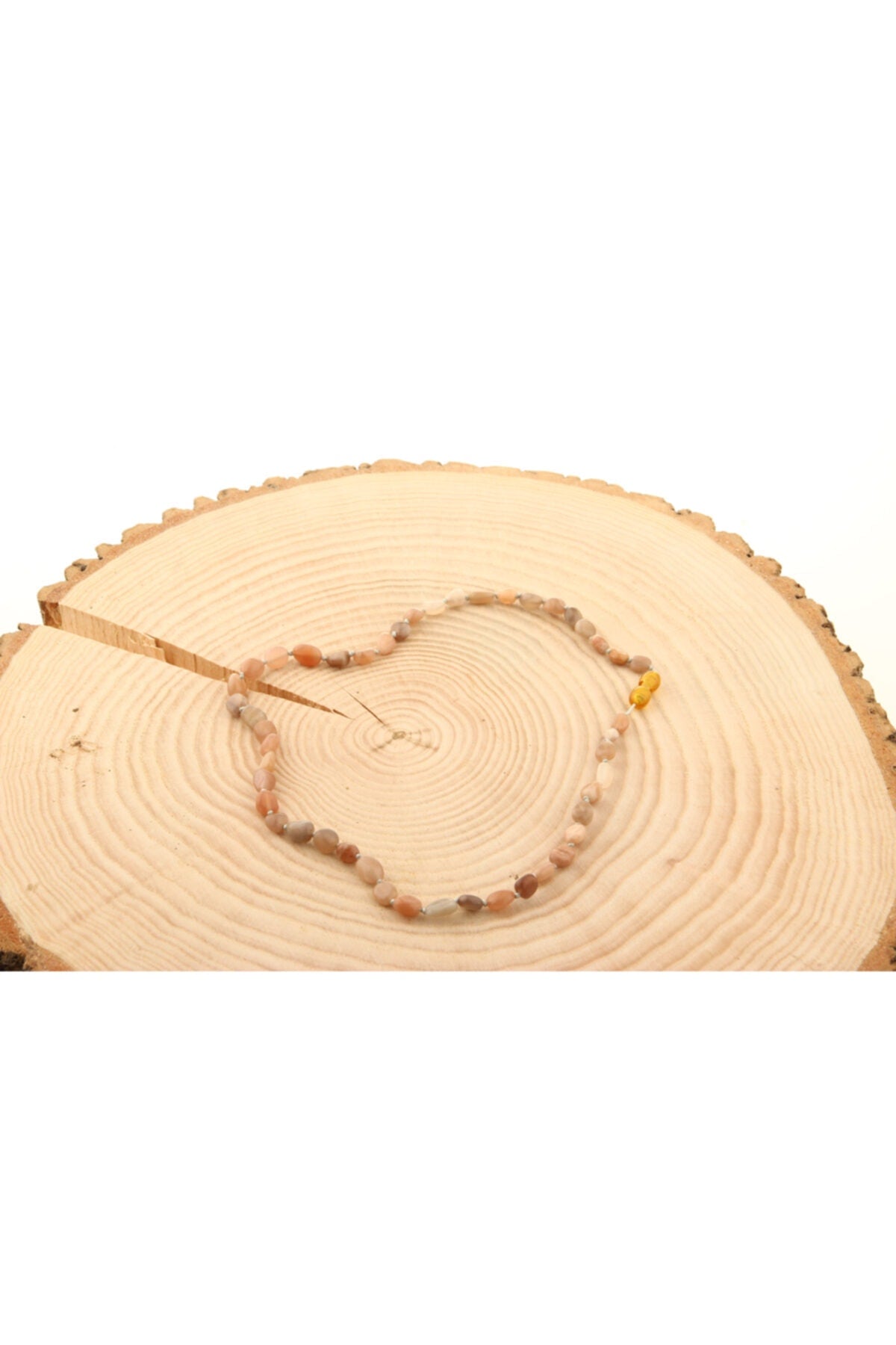 Sertifikalı Güneş Taşı Natural Kesim Doğal Taş Kolye