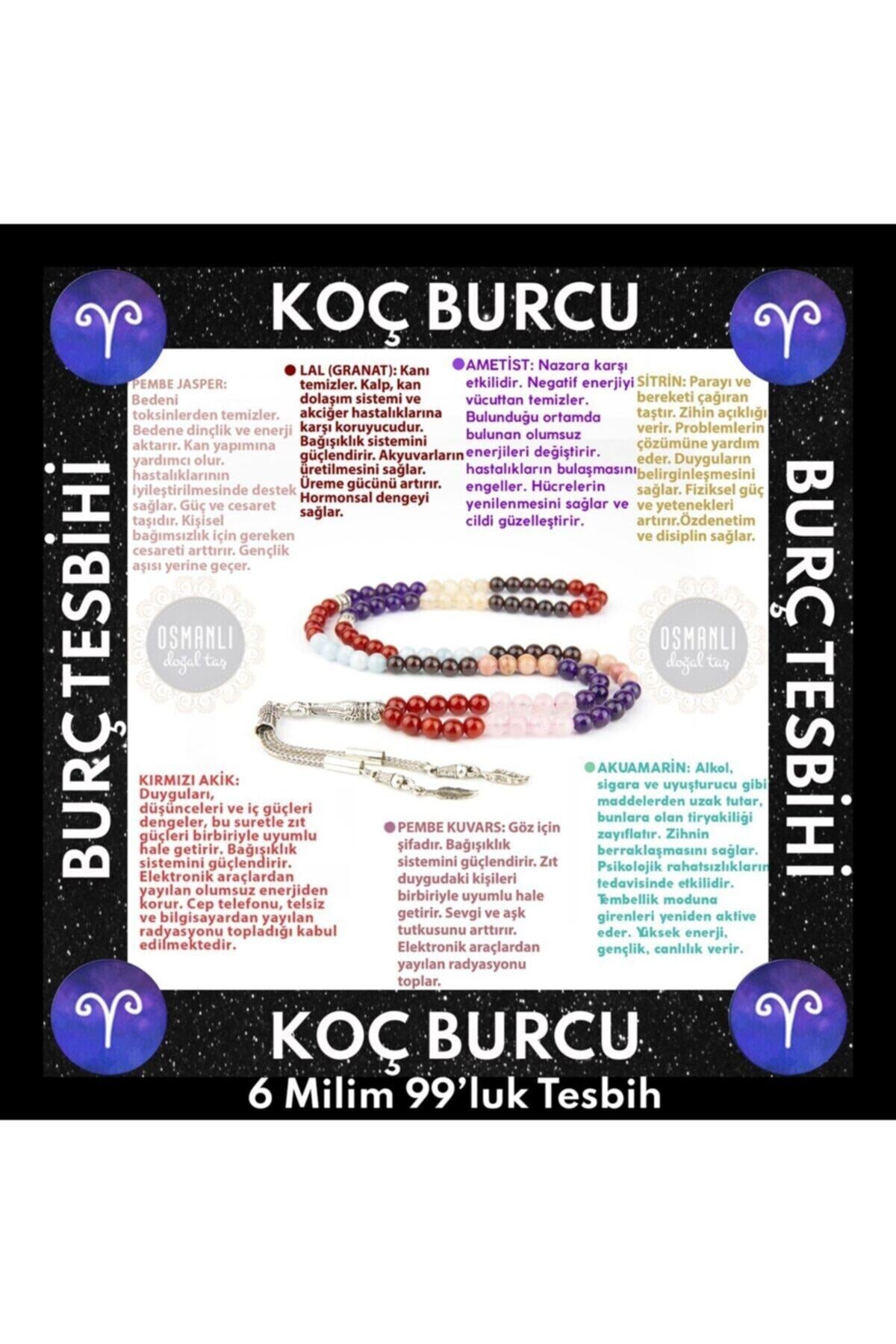 Sertifikalı Koç Burcu 99'luk Tesbih T094