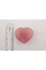 Sertifikalı Pembe Kuvars Kalpli ( Taşlar) Doğaltaş 8x8 Cm, D004
