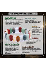 Sertifikalı Koç Burcu Roleks Bileklik B035