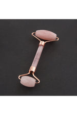 Sertifikalı Pembe Kuvars Doğal Taşı roller Masaj Aleti - 15 X 6 Cm Ma038
