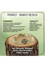 Sertifikalı Pherneit - Hematit Doğal Taş Bileklik 6mm