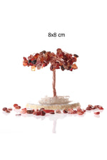 Sertifikalı Akik, Kristal Kuvars Doğaltaş Ağaç 8x8 Cm, D040