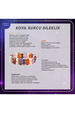 Sertifikalı Kova Burcu Doğal Taş Roleks Bileklik B008