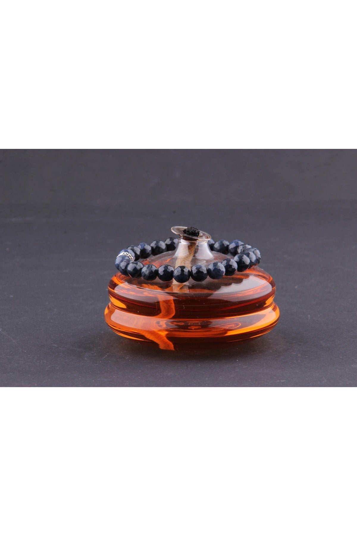Sertifikalı Dumortierite Doğal Taş Bileklik 8 Mm - B568