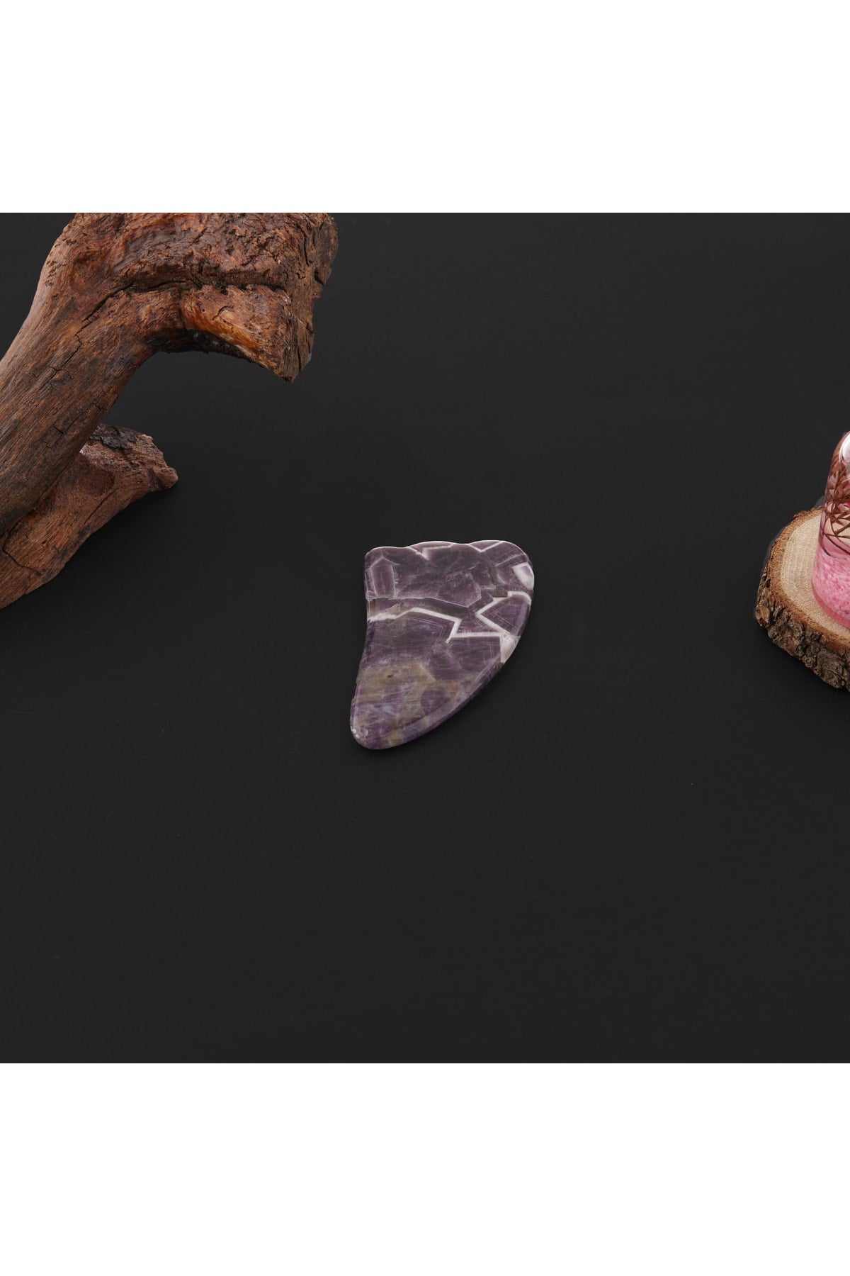 Sertifikalı Ametist Gua Sha (KAZ AYAKLI)