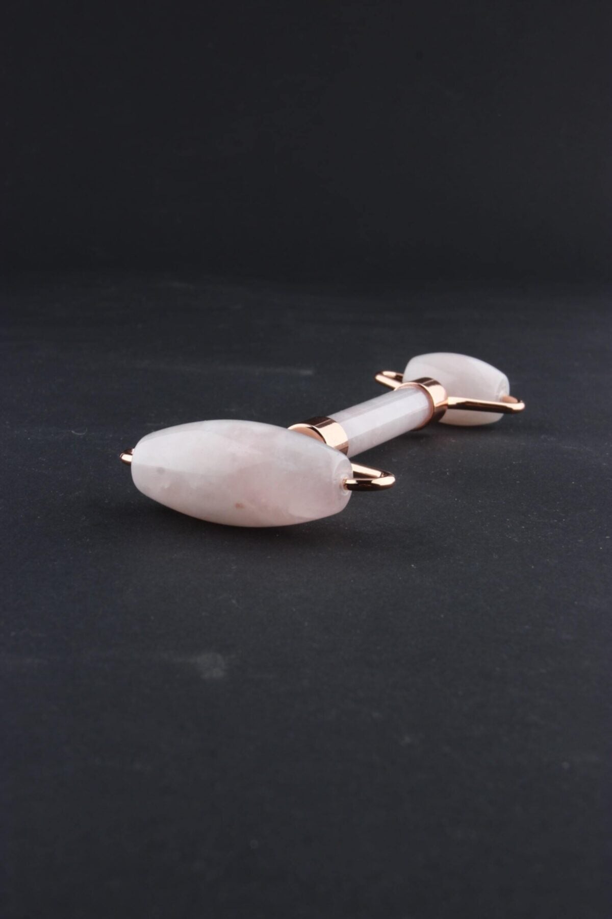 Sertifikalı Pembe Kuvars Masaj Taşı Roller Ve Yeşim Gua Sha (KAZ AYAĞI TASARIMLI) Set