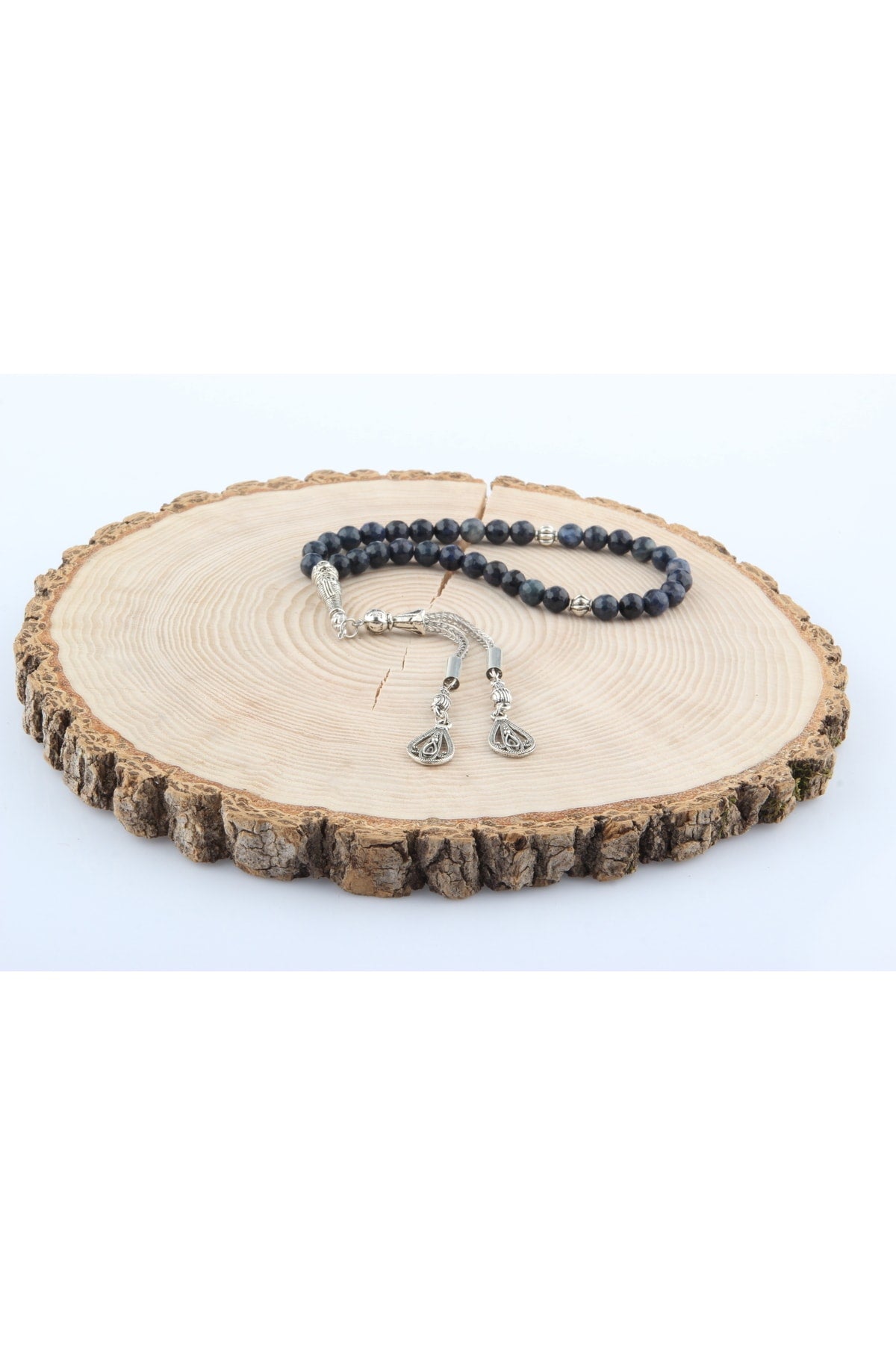 Sertifikalı Dumortierite Doğal Taş Tesbih 6 Mm, T189