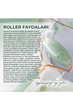 Sertifikalı Aventurin Doğal Taşı Roller Ve Kalpli Gua Sha Masaj Takımı