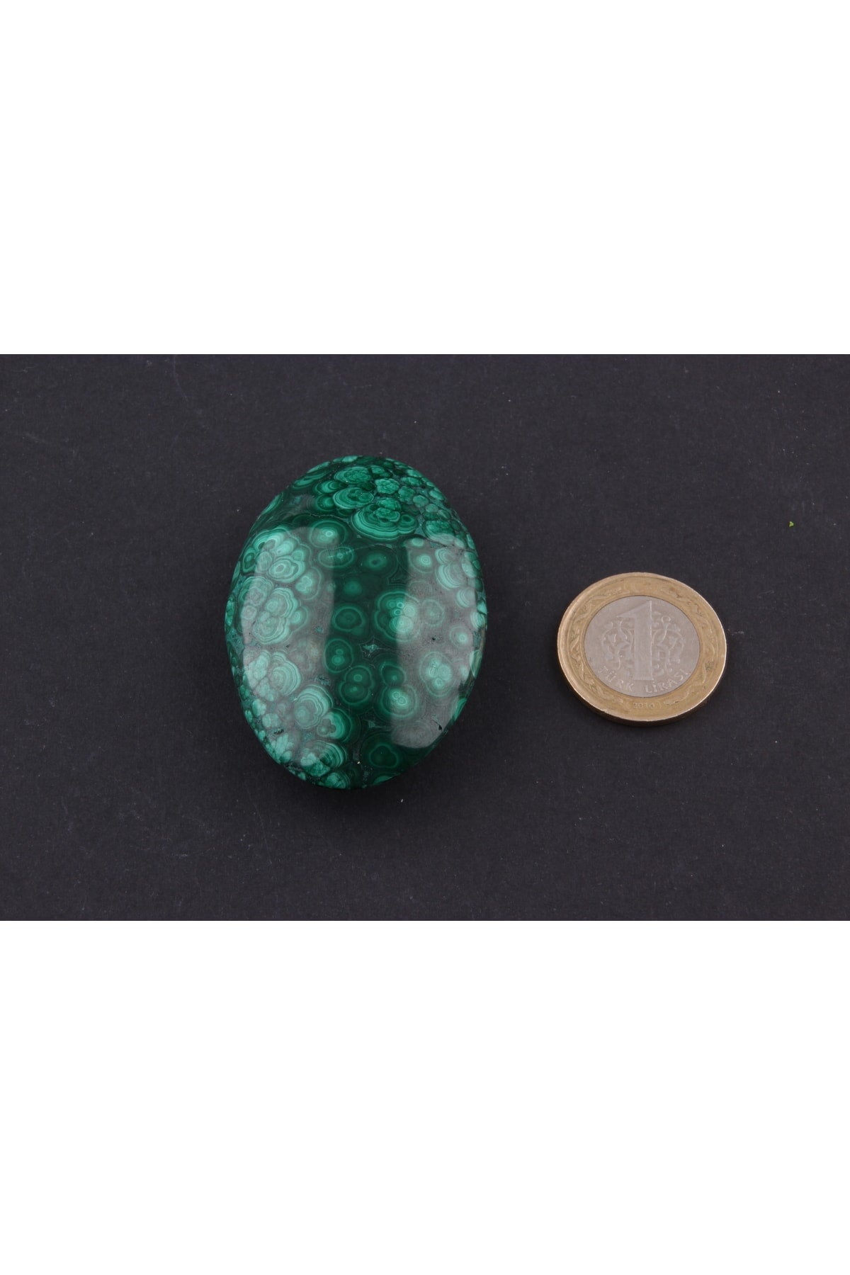 Sertifikalı Doğaltaş Malakit 5,5x4 Cm D016