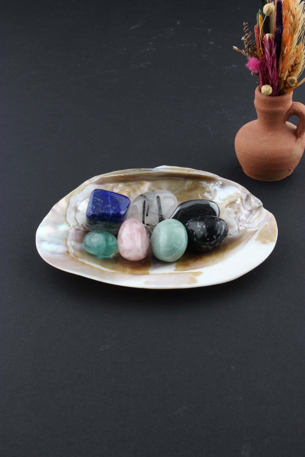Lapis, Amazonit, Pembe Kuvars, Obsidyen, Shungite, Florit, Rutilli Kuvars, Istiridye Kabuk Doğal Taş