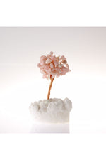 Sertifikalı Pembe Kuvars, Kristal Kuvars Doğaltaş Ağaç 12x5 Cm, D024