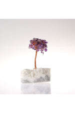 Sertifikalı Ametist, Kristal Kuvars ( Taşlar) Doğaltaş Ağaç 12x7 Cm, D021