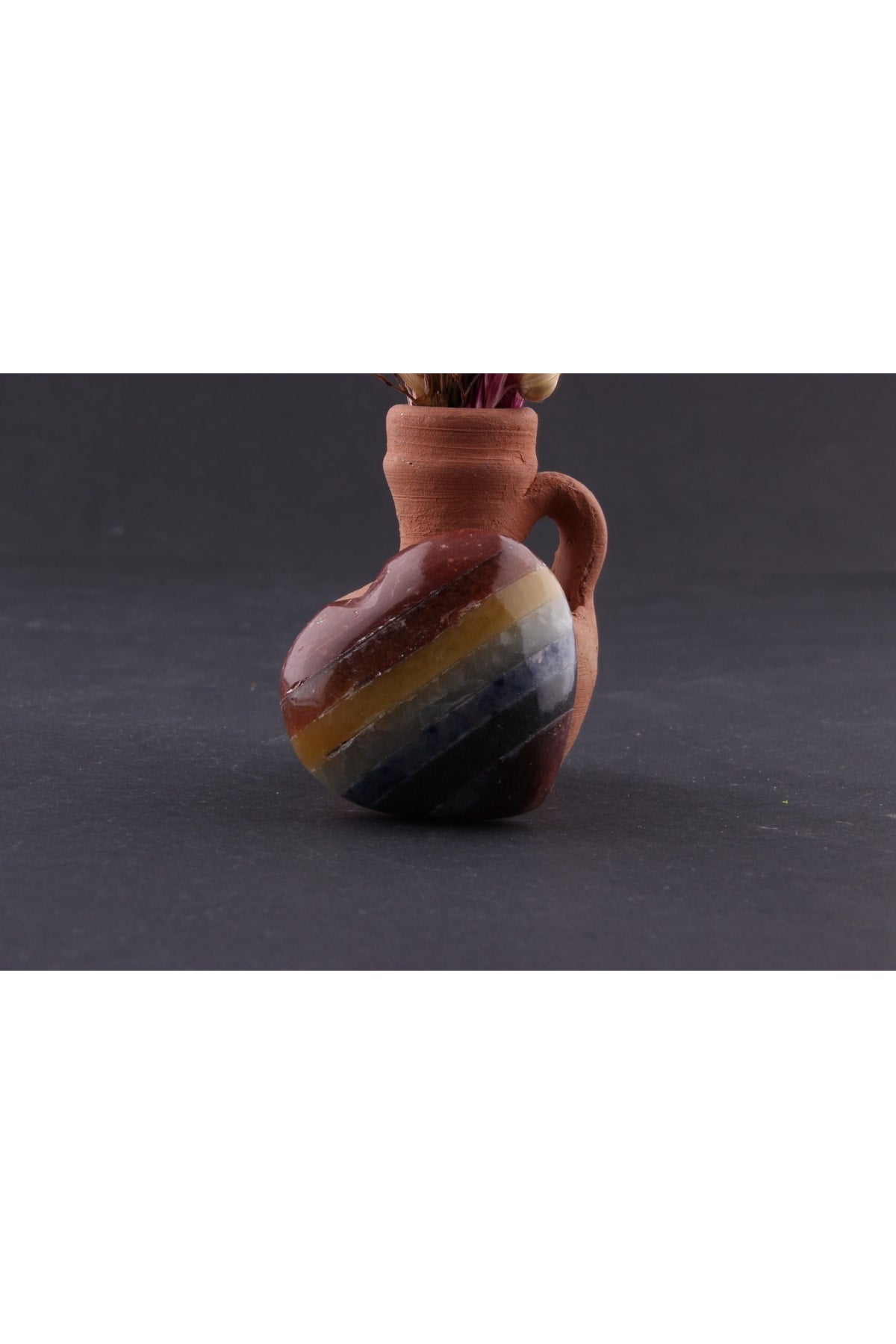 Sertifikalı Doğaltaş Çakra 5,5 X 4,5 Cm D015