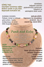 Dumanlı Kuvars Güneş Taşı Kehribar Obsidyen Yeşim Hematit Kaplan Gözü Panik Atak Kolyesi