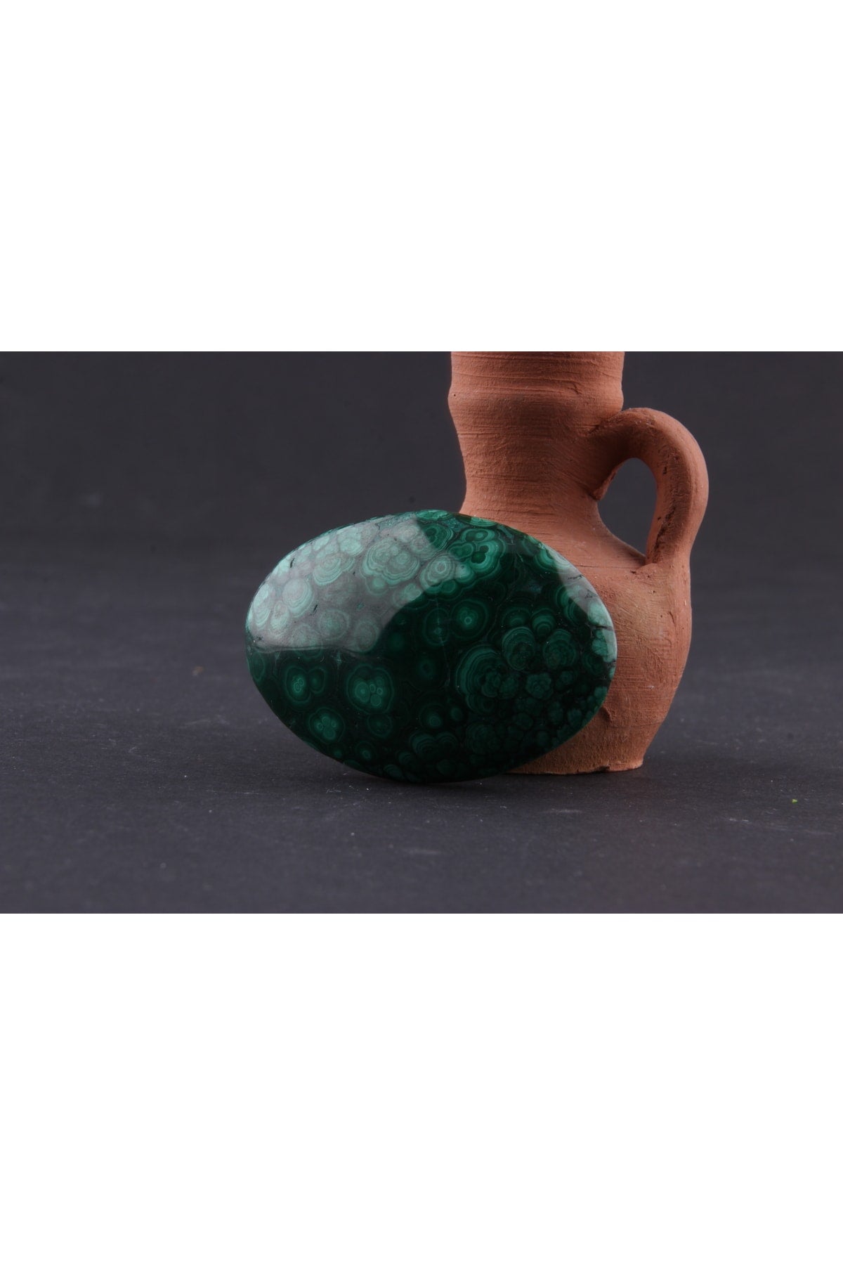 Sertifikalı Doğaltaş Malakit 5,5x4 Cm D016