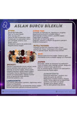 Sertifikalı Aslan Burcu Doğal Taş Roleks Bileklik B002