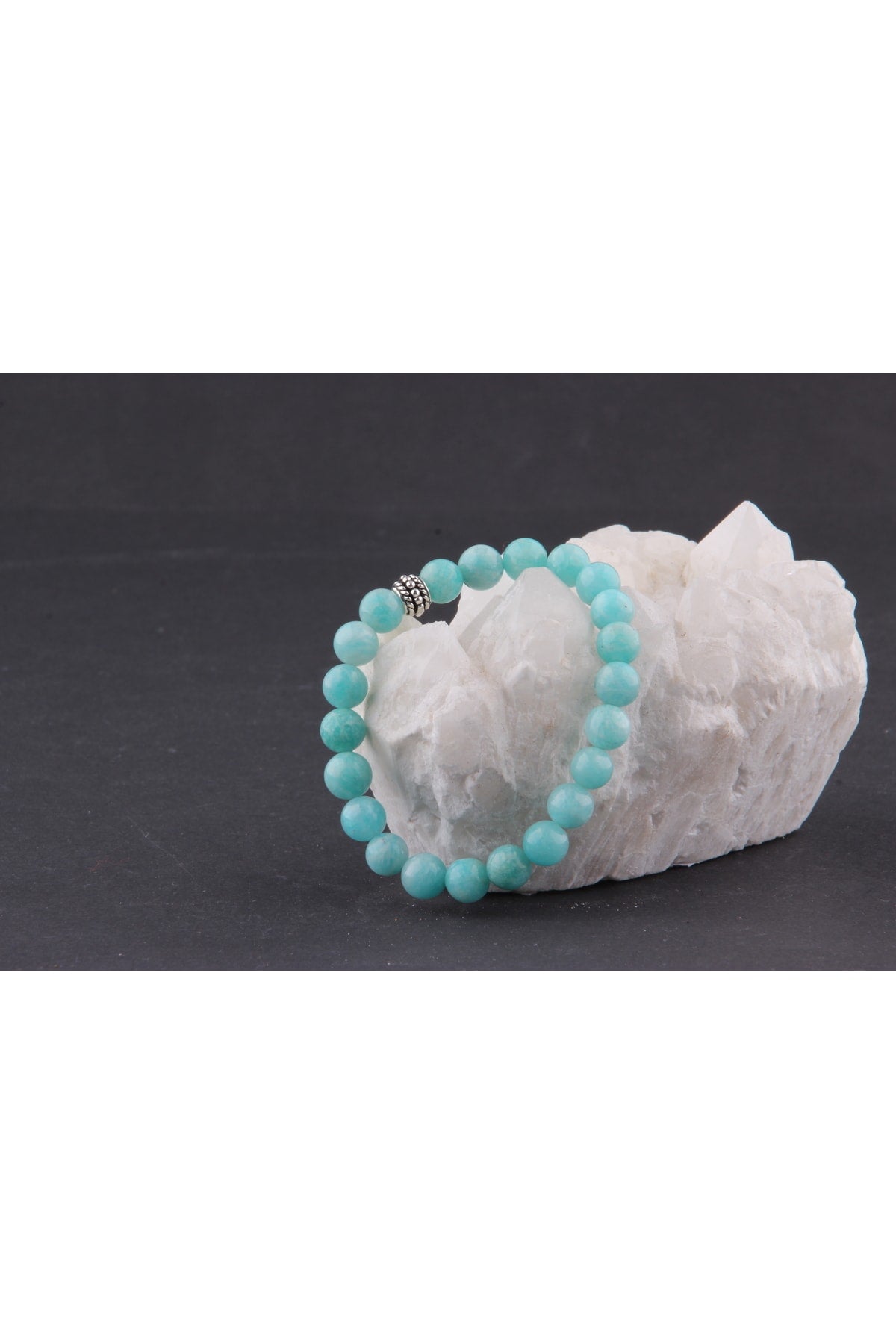 Sertifikalı Amazonit Doğal Taş Bileklik 8 Mm - B856