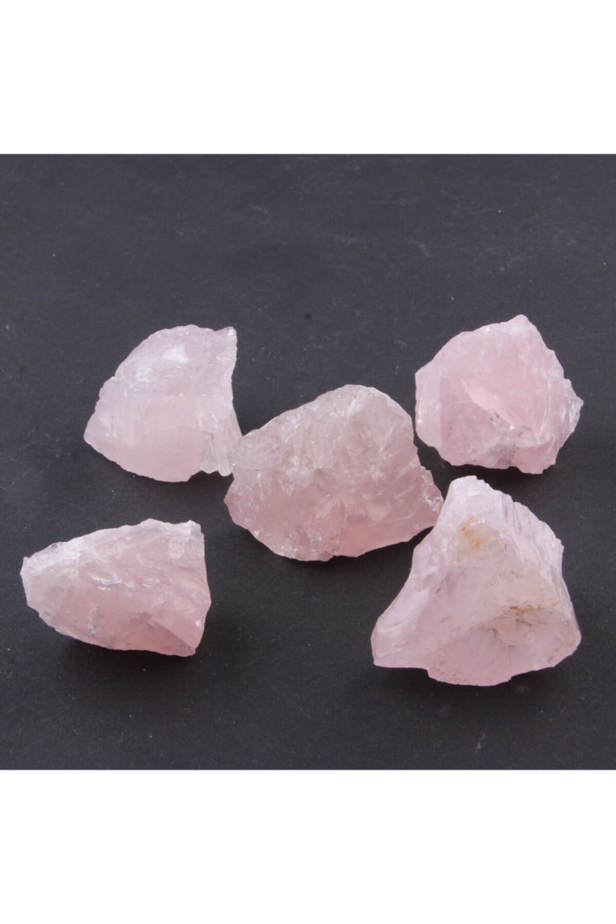 Sertifikalı Pembe Kuvars Doğal Taşı Ham Kaya Parçası - 3 Cm