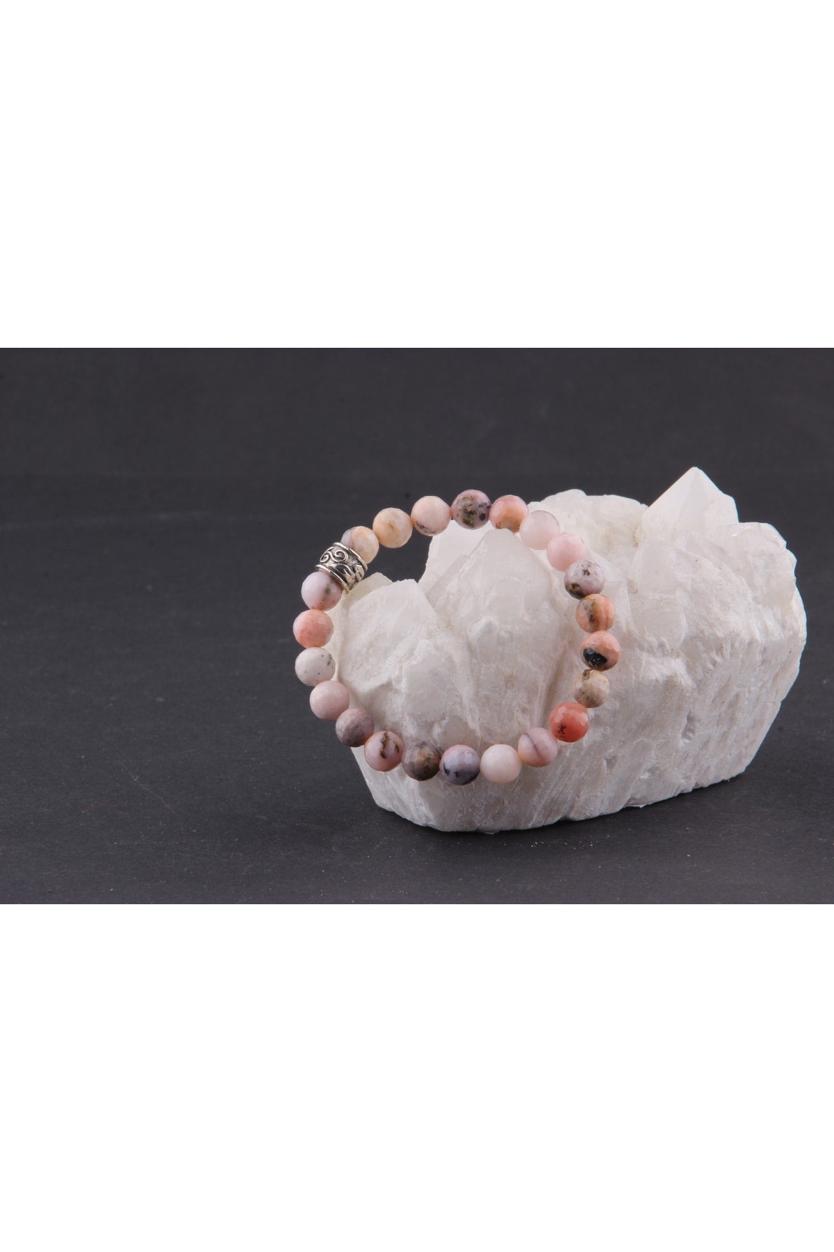 Sertifikalı Pembe Opal Doğal Taş Bileklik 8 Mm - B878