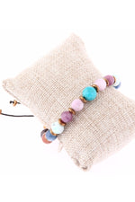 Sertifikalı Doğal Taş Bileklik - Kehribar,larimar,hakiki Turkuaz,mavi Topaz,tanzanit,yakut,kunzit