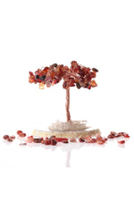 Sertifikalı Akik, Kristal Kuvars Doğaltaş Ağaç 8x8 Cm, D040