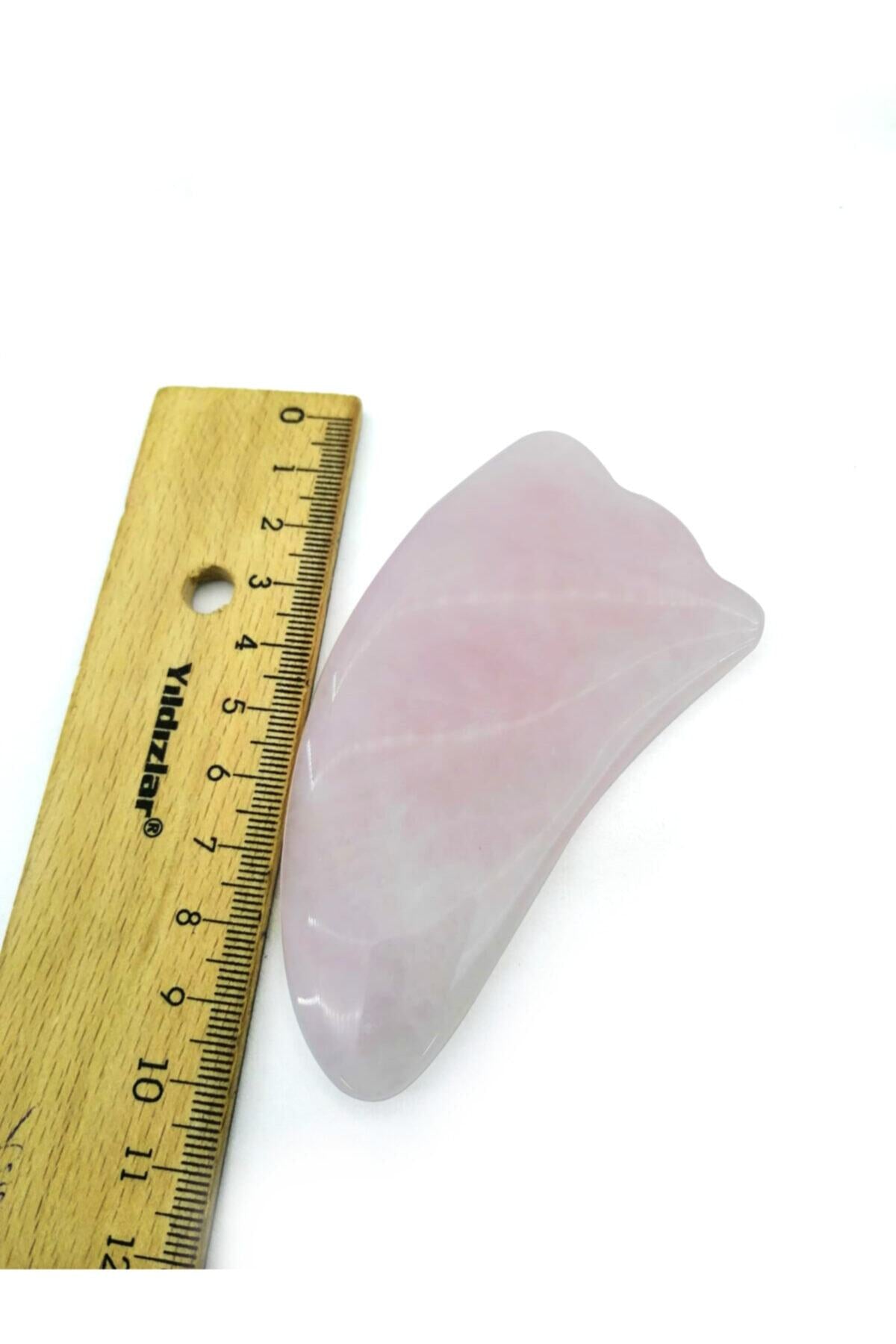 Sertifikalı Tırtıklı Yeşim Masaj Taşı Roller Ve (1. SINIF) Pembe Kuvars Gua Sha Takım