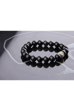 Sertifikalı Obsidyen Doğal Taş Bileklik 8 Mm - B872